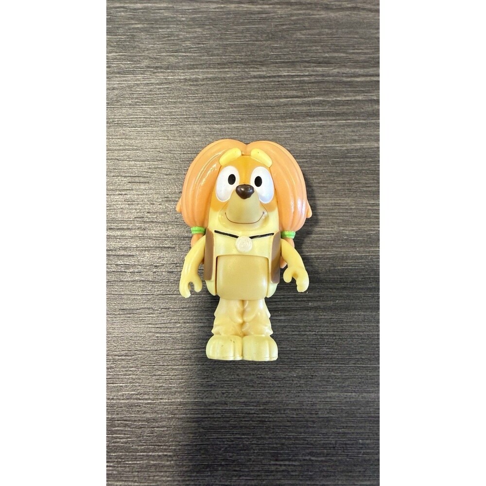 Bluey Friend INDY Afghan Hound Pigtails Vest Dog Hippie Replacement Figure